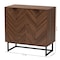 Baxton Studio Sadia Modern Walnut Brown Finished Wood Storage Cabinet 226-12917-ZORO - alternate 7